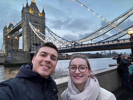 Audrey et Hugo à Londres